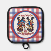 USA 250ste Jubileum Souvenir - Patriottisch Pannenlap (Voorkant)