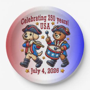 USA 250ste Jubileum Souvenir - Patriottisch Papieren Bordje