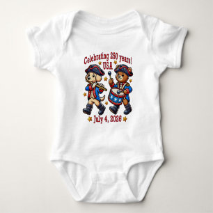 USA 250ste Jubileum Souvenir - Patriottisch Romper