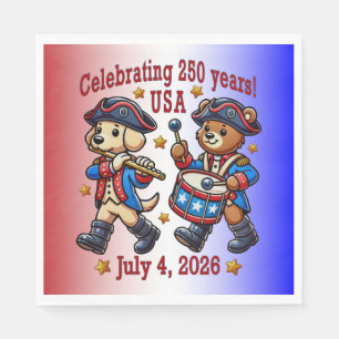 USA 250ste Jubileum Souvenir - Patriottisch Servet