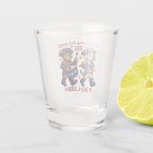 USA 250ste Jubileum Souvenir - Patriottisch Shot Glas (Achterkant)