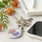 USA 250ste Jubileum Souvenir - Patriottisch Sleutelhanger (Zijkant)