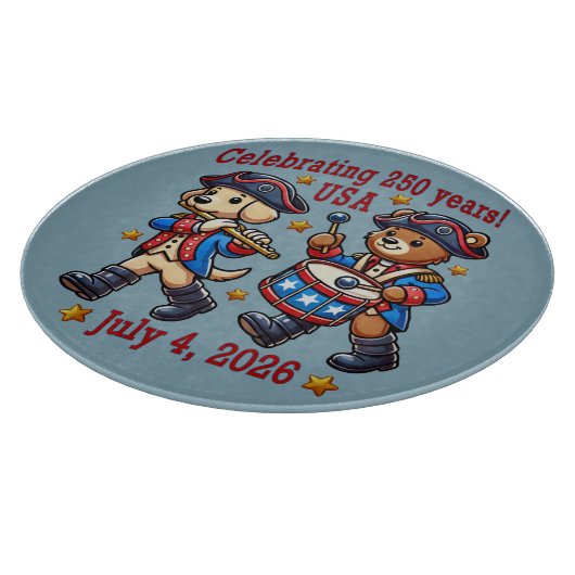 USA 250ste Jubileum Souvenir - Patriottisch Snijplank (Hoek)