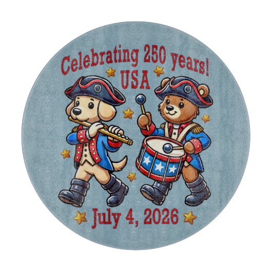 USA 250ste Jubileum Souvenir - Patriottisch Snijplank (Voorkant)