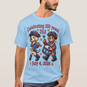 USA 250ste Jubileum Souvenir - Patriottisch T-shirt