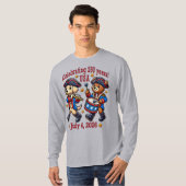 USA 250ste Jubileum Souvenir - Patriottisch T-shirt (Voorkant volledig)