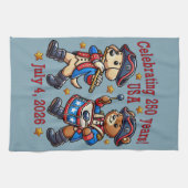 USA 250ste Jubileum Souvenir - Patriottisch Theedoek (Horizontaal)