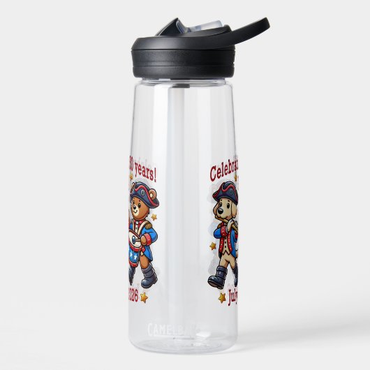 USA 250ste Jubileum Souvenir - Patriottisch Waterfles (Links)