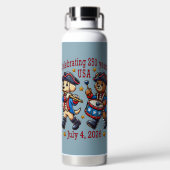 USA 250ste Jubileum Souvenir - Patriottisch Waterfles (Achterkant)