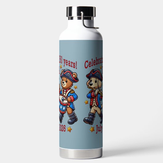 USA 250ste Jubileum Souvenir - Patriottisch Waterfles (Links)