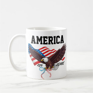 USA 250ste Verjaardag Adelaar PNG   Patriottische  Koffiemok