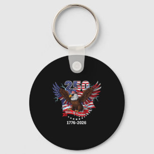 Usa 250ste verjaardag semiquincentennial 1776-2026 sleutelhanger