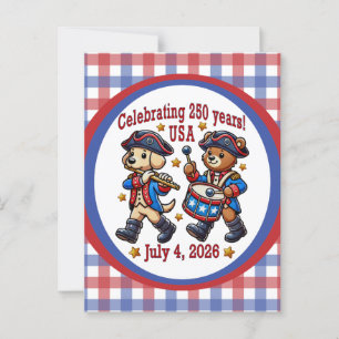 USA 250ste Verjaardag Souvenir - Patriottisch Briefkaart