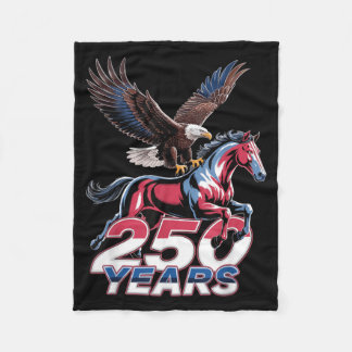USA 250ste verjaardag Stekelarend Clydesdale paard Fleece Deken