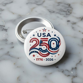 USA 250th 1776-2026 Ronde Button 7,6 Cm