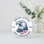 USA 250th Anniversary 1776-2026 Kaart (Staand voorkant)