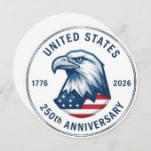 USA 250th Anniversary 1776-2026 Kaart (Voorkant / Achterkant)
