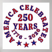 USA 250th Anniversary 1776-2026 Poster (Voorkant)