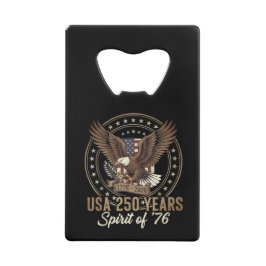 USA 250th Anniversary – America 1776–2026 Creditkaart Flessenopener