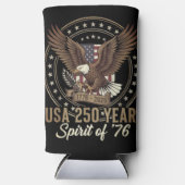 USA 250th Anniversary – America 1776–2026 Seltzer Blikjeskoeler (Voorkant)