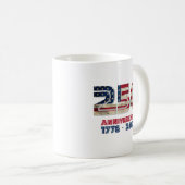 USA 250th Anniversary American Patriotic Gift Koffiemok (Voorkant rechts)