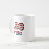USA 250th Anniversary American Patriotic Gift Koffiemok (Voorkant links)
