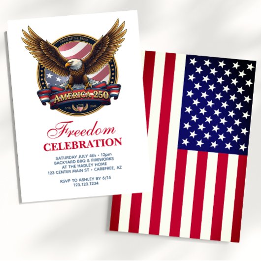 USA 250th Anniversary BBQ Kaart