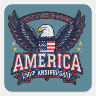 USA 250th Anniversary Eagle Patriotic Sticker