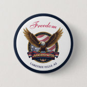 USA 250th Anniversary Event Ronde Button 5,7 Cm (Voorkant)