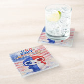 USA 250th Anniversary Glazen Onderzetter (Schuin)