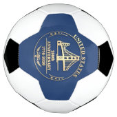 USA 250th Anniversary Golden Gate Gold design  Voetbal (Gedraaid)