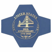 USA 250th Anniversary Golden Gate Gold design  Voetbal (Enkel)