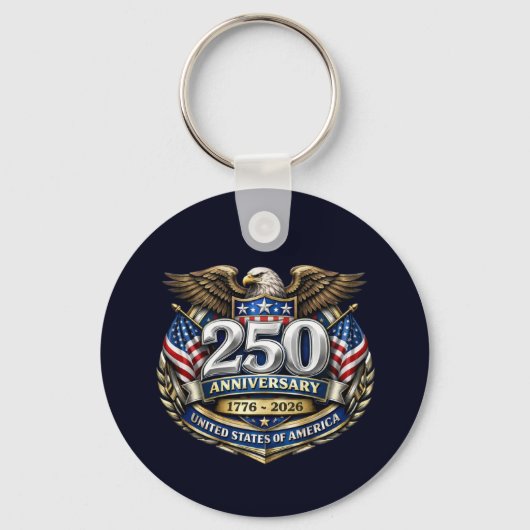 USA 250th Anniversary Keychain (Achterkant)