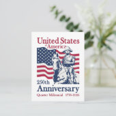 USA 250th Anniversary Semiquincentennial 1776-2026 Briefkaart (Staand voorkant)