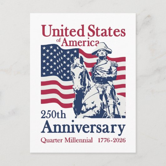 USA 250th Anniversary Semiquincentennial 1776-2026 Briefkaart (Voorkant)