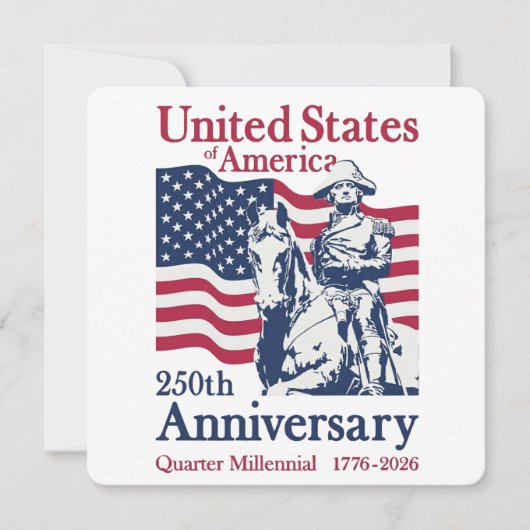USA 250th Anniversary Semiquincentennial 1776-2026 Kaart (Voorkant)