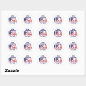 USA 250th Anniversary Semiquincentennial 1776–2026 Ronde Sticker (Vel)