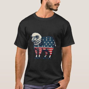 USA 4th van juli schapen op patriottische Amerikaa T-shirt