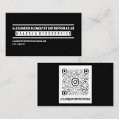 USA, 8,9 x 5,1 cm Visitkort Visitekaartje (Voorkant / Achterkant)