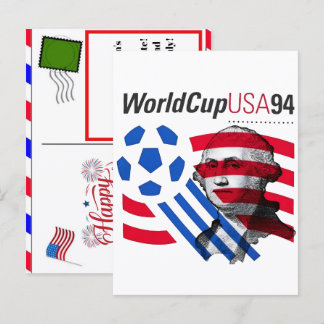 USA 94 WK-erfenis & 4 juli 2026 voetbal Feestdagenkaart
