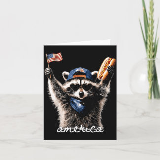 Usa Aamerica Wasbeer Hotdog 1776-2026 4 juli Kaart