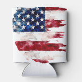 USA Achternaam Custom Flag Kleuren Reunion Blikjeskoeler (Achterkant)