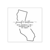 USA Address Business Signature California Rubberstempel (Afrduk)