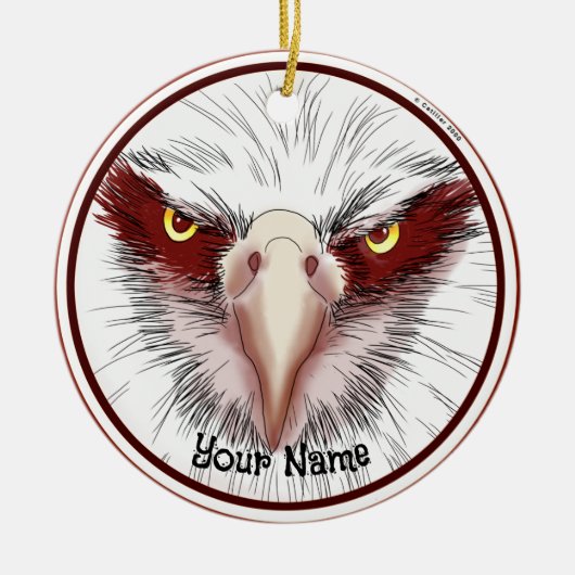 USA Adelaar  Keramisch Ornament (Voorkant)