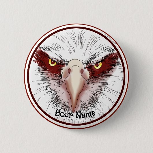 USA Adelaar Ronde Button 5,7 Cm (Voorkant)