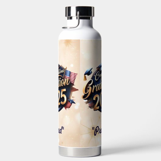 "USA Afstuderen Design" Waterfles (Rechts)