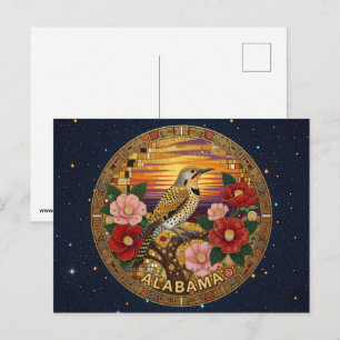 USA Alabama staatssymbolen Briefkaart