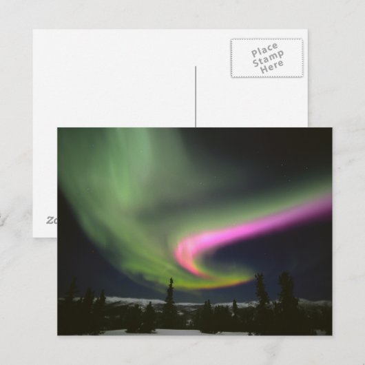 USA, Alaska, Chena Hot Springs. Aurora 2 Briefkaart (Voorkant / Achterkant)