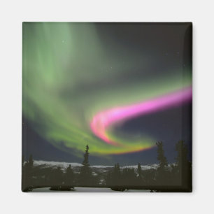USA, Alaska, Chena Hot Springs. Aurora 2 Magneet