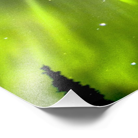 USA, Alaska, Chena Hot Springs. Aurora 3 Foto Afdruk (Hoek)